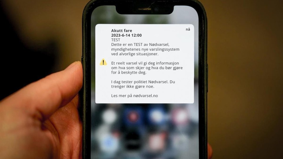 Lenkje til artikkel: Test av nødvarsel