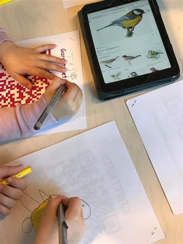 QR-koding i førskulegruppa