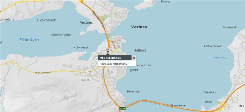 vegkart - Klikk for stort bilete