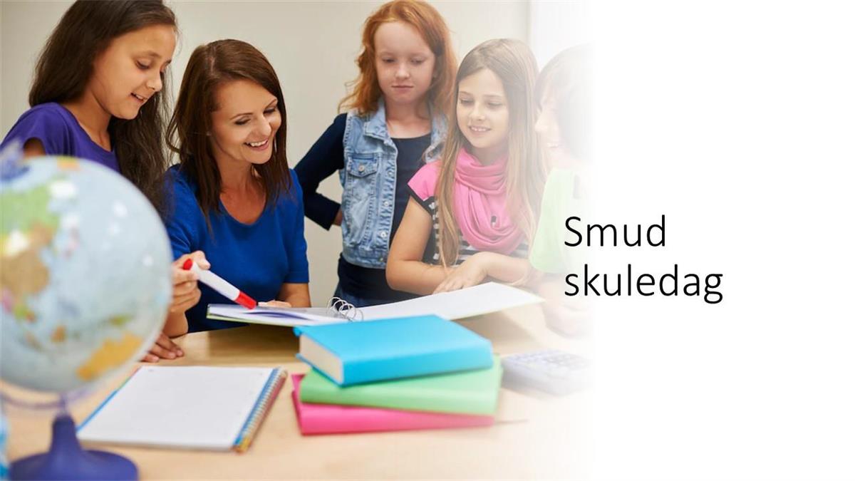 Illustrasjon smud skuledag - Klikk for stort bilete